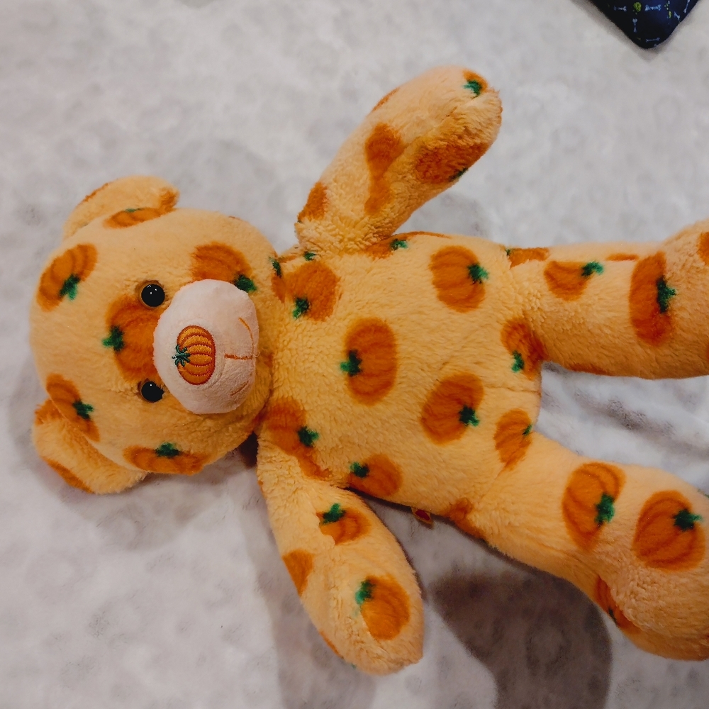 Build a bear pumpkin teddy
